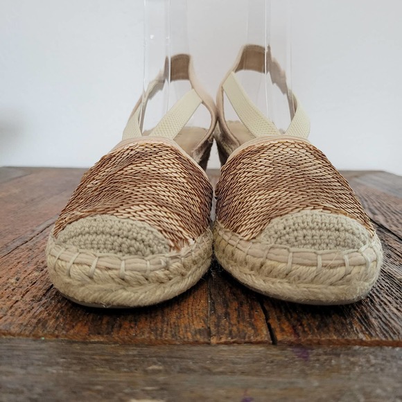 Anne Klein 'Abbey' iFlex Mermaid Flip Sequin Espadrille Platform Wedge Slingback - Picture 3 of 10